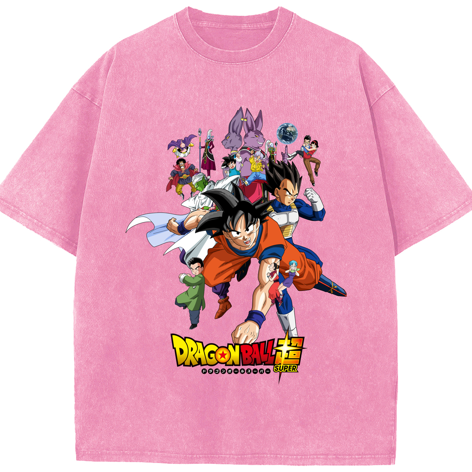 （画像用） ドラゴンボール DRAGON BALL 綿100% ヴィンテージ風 半袖Tシャツ（フロントプリント）